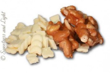 Cashew Toffee - White Dipped