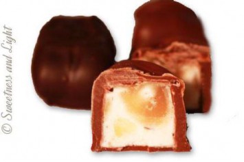 Chocolate Dipped Caramel with Nougat